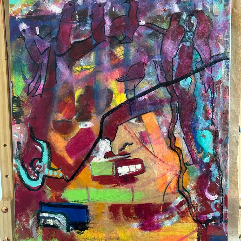Abstract Acrylic Canvas Art